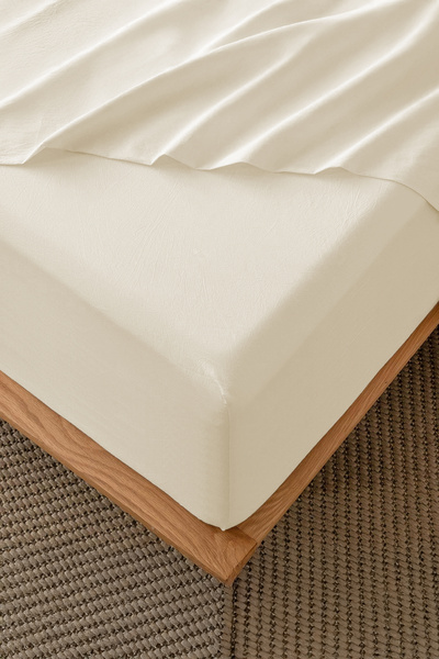 NazeninHome Ranforce 100% Cotton Fitted Sheet |   Single |   Double |   Batta...