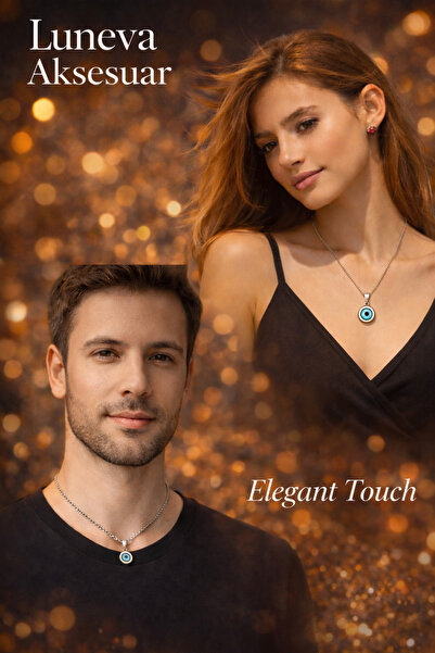 LUNEVA AKSESUAR Altın Nazar Beaded Necklace – Women's & Men's Accessory, Gift...