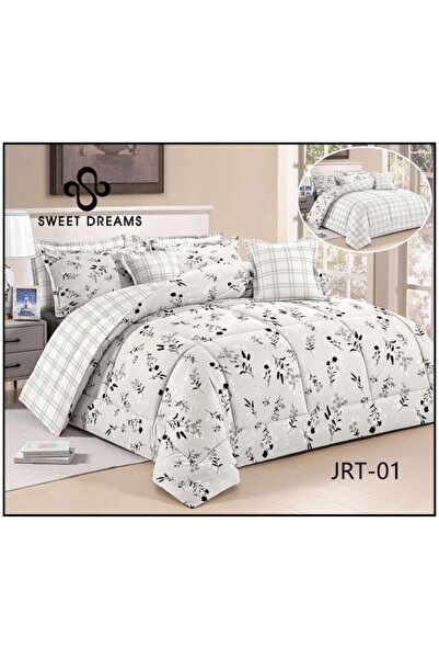 Sweet Dreams Decoration Summer floral bedspread, double size, 8 pieces, doubl...