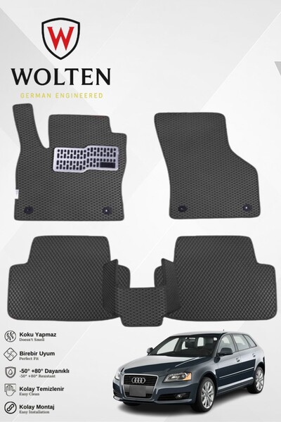 w wolten german engineered AUDİ-A3-HATCHBACK-(2003-2012) İÇİN EVA İÇ PASPAS T...