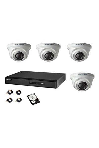 Hikvision Turbo HD DVR 4-Channel Digital Video Recording Camera Kit, Includes...