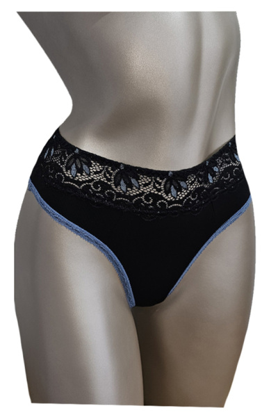 Ioana boutique Black/Blue Brazilian Brief