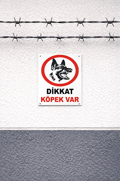 Pvc Uyarı Levha DİKKAT KÖPEK VAR Yazılı Ürün