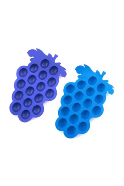cc bin shihon Two colored silicone ice cube trays
