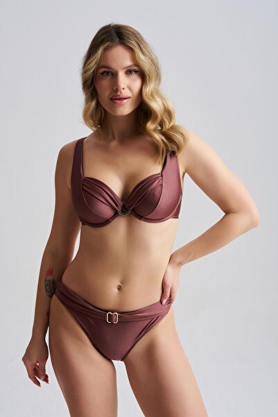 AQUAVİVA Women's Clarissa Wired Bikini Set Brown