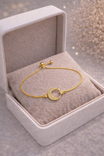 LUNEVA AKSESUAR مجموعة أساور نسائية أنيقة وراقية باللون الذهبي وقابلة للتعديل...