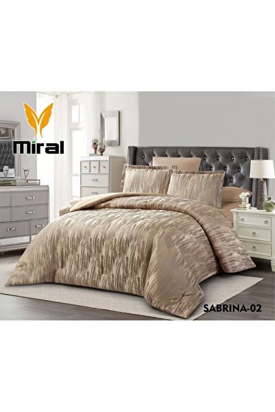 Mirali Serena 6-piece summer double bed set in high-quality jacquard fabric