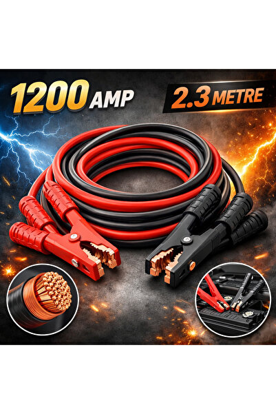 BOOSTER CABLE AKÜ TAKVİYE KABLOSU 1200AMP 2.3m