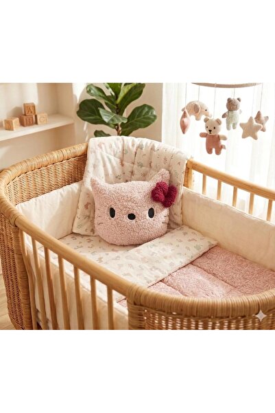 senıraz NAKIŞLI SEVİMLİ HELLO KITTY TASARIMLI YASTIK & BEBEK ÇOCUK ODASI BEŞİ...
