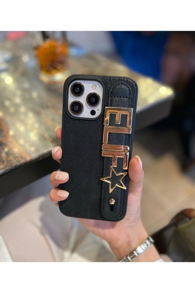 Eflatun Kılıf Kişiselleştirilebilir Deri Harfli Kılıf iphone 16 Plus