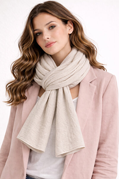 KRAFTELLA Kırınkıl Shawl Mat Textured – Natural Textured Kırınkıl Foulard - S...