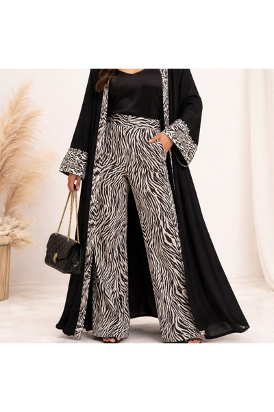 Borncelebs Power Black Modest Pants in Modal Silk I The Elite Edit