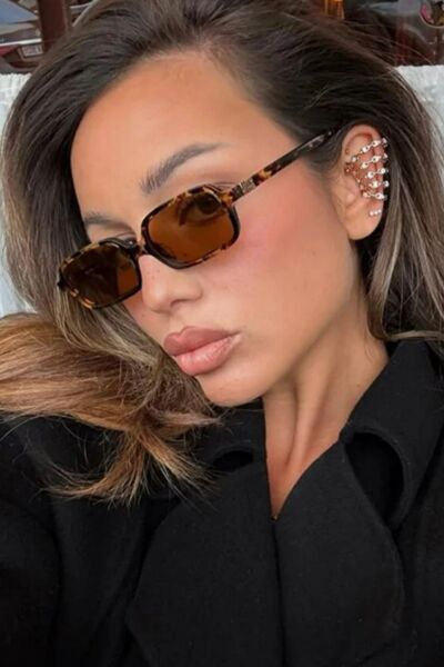 MioArt Square Unisex Black Sunglasses