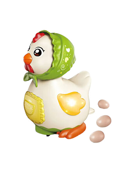 SergadiOnline.ro Jucarie Gaina interactiva cu muzica, lumini si oua