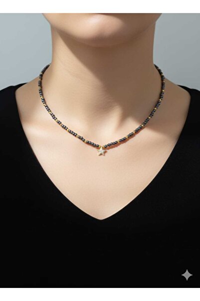 Ralp Moda طقم خرز زجاجي للقدم والرقبة