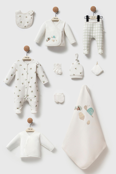 Moi Noi Premium Series Mushroom Figured Baby Hospital Release Set 10 Piece Se...