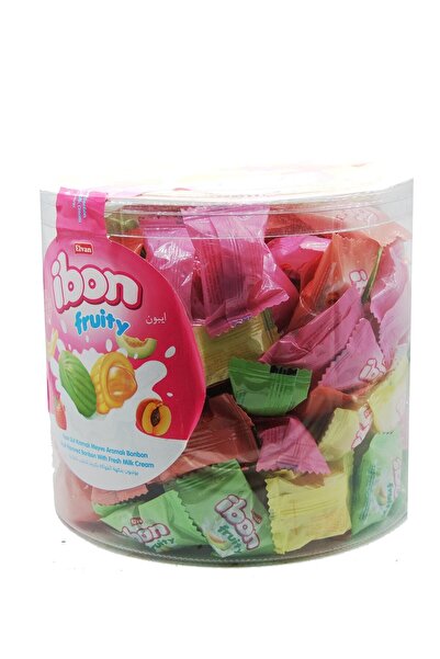 Elvan Ibon Fruity Taze Süt Kremalı Meyve Aromalı Bonbon Şeker 1 Kg.