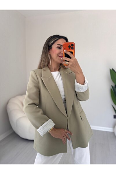 ms perry Kolu Katlamalı Blazer Ceket