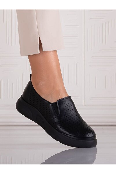 JADESUNG Pantofi sport damă Nilasa, negri, din piele , mărimea 40