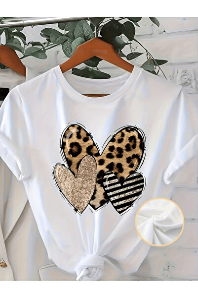 gencerco Λεοπάρ 3 τεμάχια με τύπωμα Premium oversized μπλουζάκι