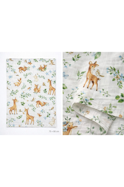 Melekpare 100% Organic Cotton Muslin Blanket Multi-Purpose Cover 75/80