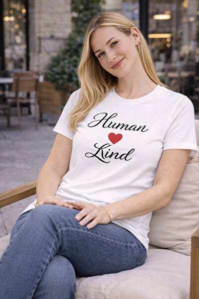 HUMAN LOVE Special Design T-Shirt 100% P Cotton Combed Cotton