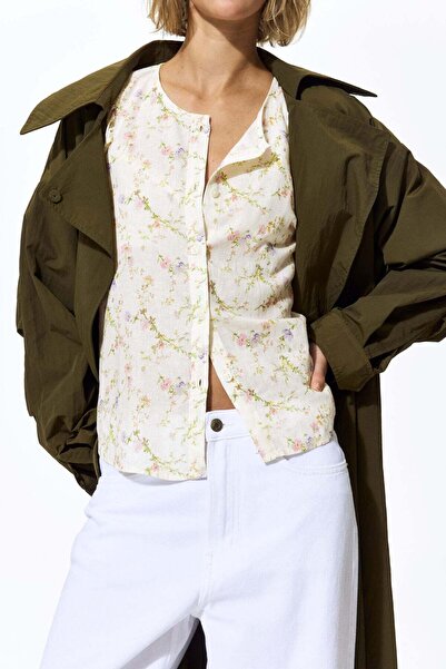 H&M Linen-blend blouse