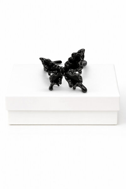 MakeWell Gothic Bat Butterfly Winged Red Heart Ring – Adjustable Vampire Styl...