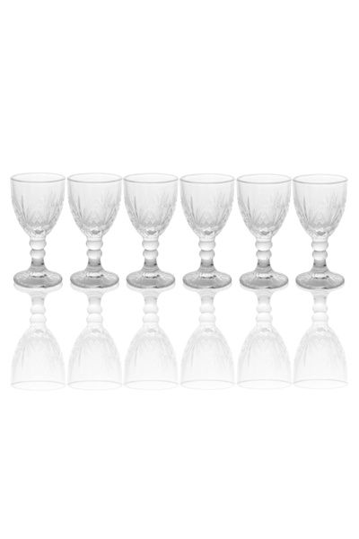 Malooki Set of 6 glass stemmed glasses 50 ml – Stemmed glasses, elegant design