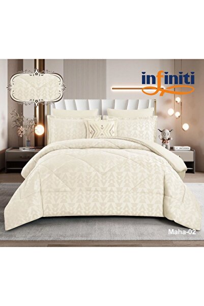 Infinitif Summer double bed set, 7 pieces, hotel design