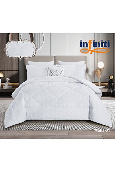 Infinitif Summer double bed set, 7 pieces, hotel design