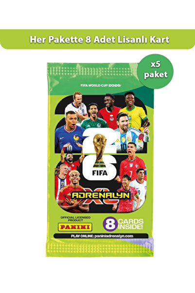 Panini FWC 2026 Dünya Kupası Lisanlı Oyun Paketi (x5 Adet)