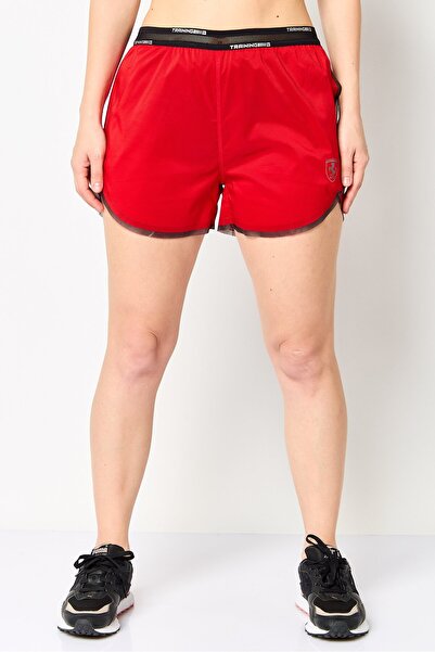 Scuderia Ferrari Women Sportswear Fit Training Shorts, Red