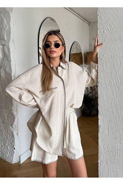 TOFAN TRİKO Zara Style Bohem K Linen Set