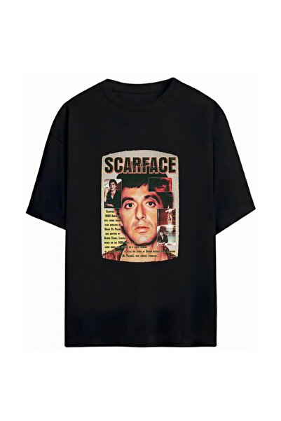 SVART WEAR Scarface Printed Unisex Oversize T-Shirt