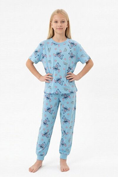 Yağmur Giyim Set de pijamale pentru fete ISOB Pink Stittcch D cu model % bumb...