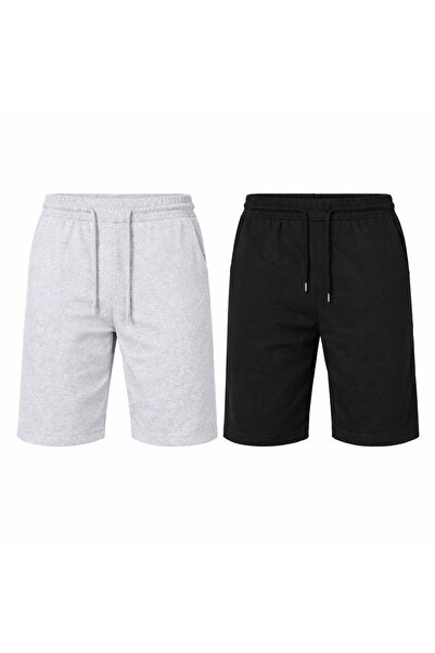 TORUK MAKTO Pachet de 2 pantaloni scurți unisex, confortabili, din bumbac pie...