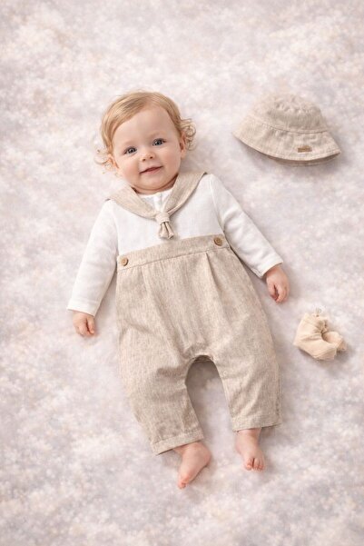 NoyNoy Baby Erkek Keten 3’lü Set