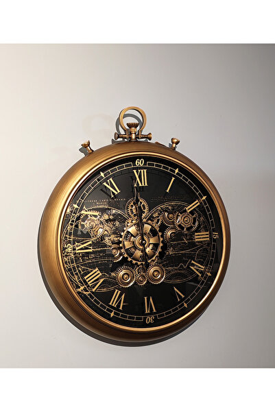 KENPAZAR Özel Tasarım Metal Çarklı Duvar Saati