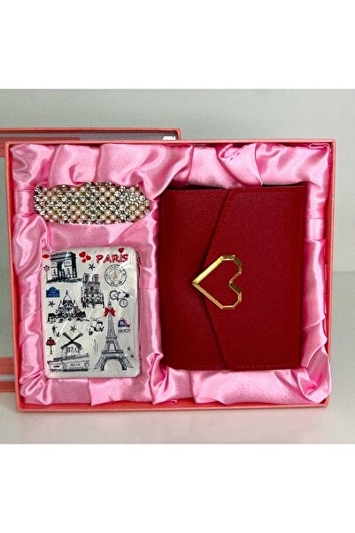 velve Set cadou pentru femei JESOU COLLECTION, cutie eleganta cu portofel, og...