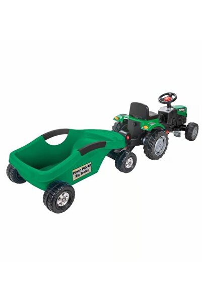 My Reality Fashion Power Pedal Big Trolley Tractor Green-Pls