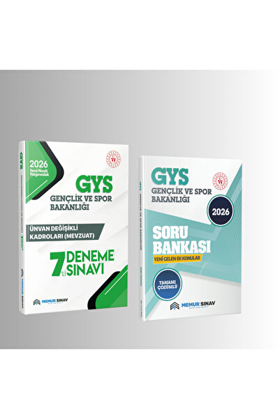 MemurSınav GSB ÜNVAN DEĞİŞİKLİĞİ (MEVZUAT) 7'Lİ DENEME + YENİ GELEN KONULAR S...
