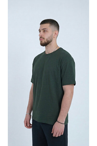 TKT Culoare kaki pentru bărbați, bumbac piese, tricou bumbac moale țesătură, ...