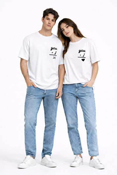 NEVERMIND Tricouri de cuplu cu mesajul „Dragă” scris de tine, set de supradim...