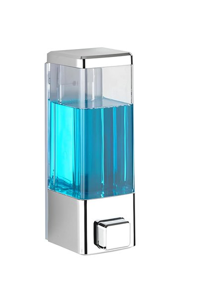 VIVOHOME Wall Mounted Manual Liquid Soap Dispenser 10 Pcs Adhesive and Screw-On Non-Spill Soap Dispenser 350 ml V-1