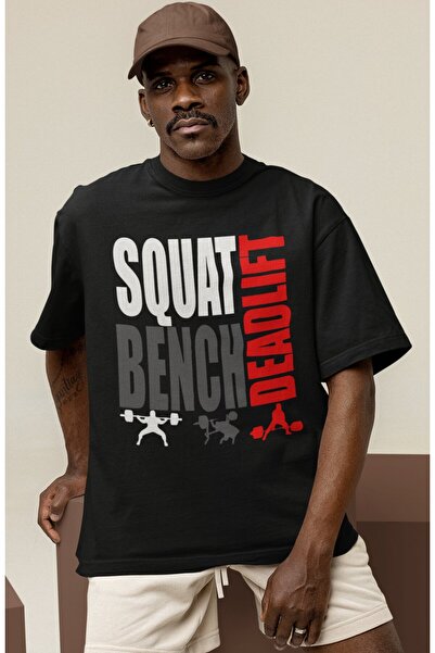 SEVBANO تي شيرت Design Squat Bench Deadlift للياقة البدنية وكمال الأجسام وصال...
