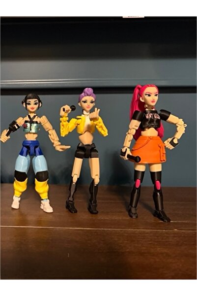Rüzgar Tasarım Mira Rumi Zoey 3'lü Set KPop Demon Hunters Tüm Eklemleri Harek...