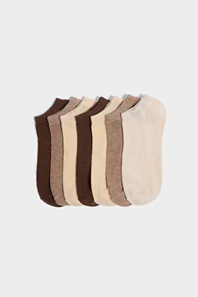 DeFacto Ciorapi papuci din bumbac din 7 piese pentru femei E9985AXNS