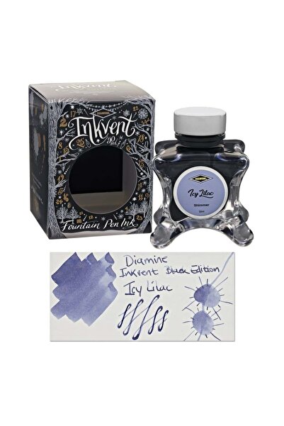 Diamine Inkvent Black Edition Collection Şişe Mürekkep 50ml Icy Lilac
