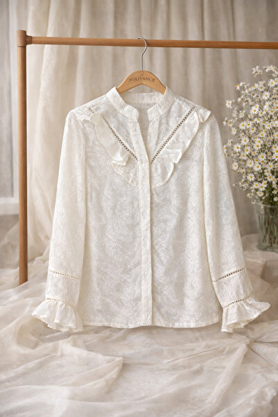 Poliyance Hera Ekru Gömlek